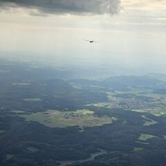 Flugwegposition um 14:45:23: Aufgenommen in der Nähe von Reutlingen, Deutschland in 2175 Meter